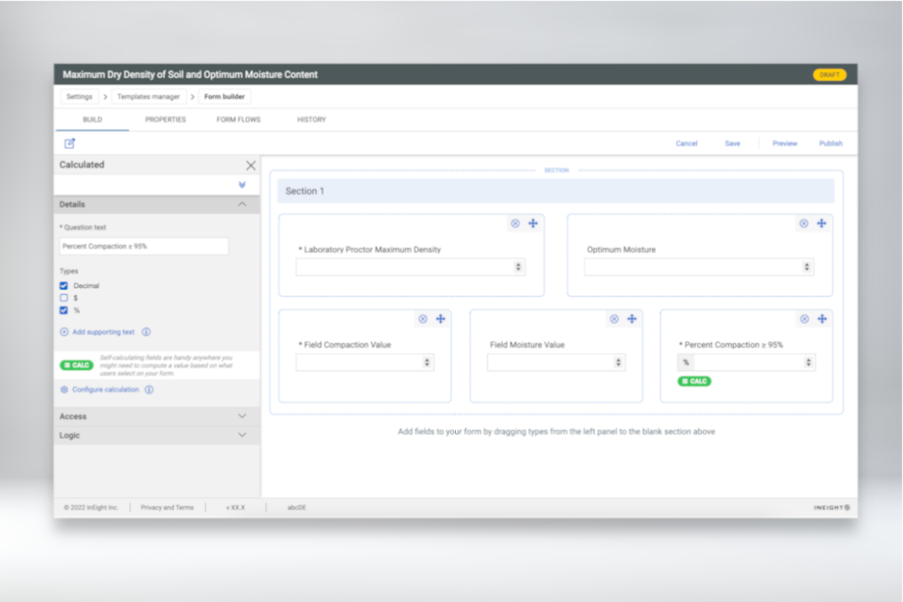 Form Builder Details Panel